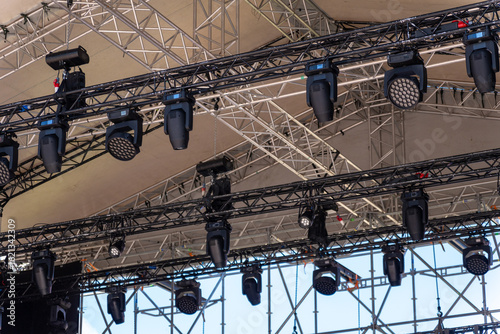 Professional lighting equipment for a music show