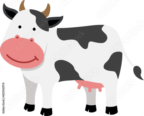 Wallpaper Mural Cow, Alphabet Animal Illustration, 젖소 Torontodigital.ca