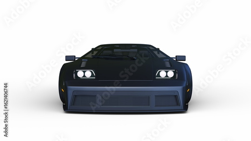 スポーツカー　3DCGレンダリング