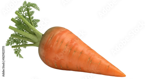 Isolated Fresh Carrot