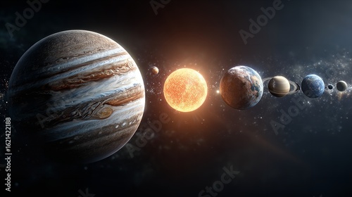 High resolution images presents creating planets

