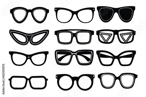 Variety Eyeglasses Collection – Stylish Optical Frame Set vector