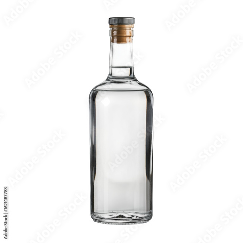 Wallpaper Mural Clear glass bottle with metal cap and condensation isolated on transparent background Torontodigital.ca