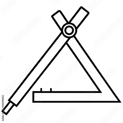 Abstract geometric combination square design