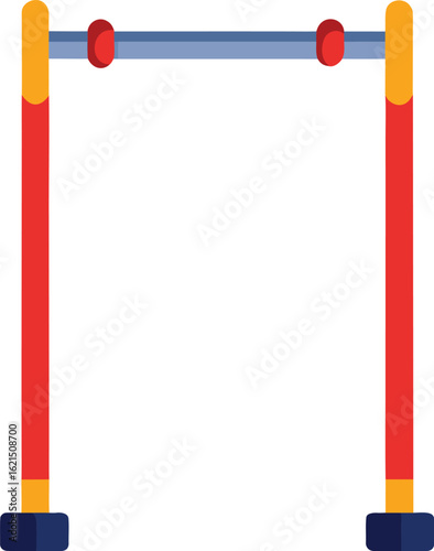 Simple horizontal bar for gymnastics or exercise