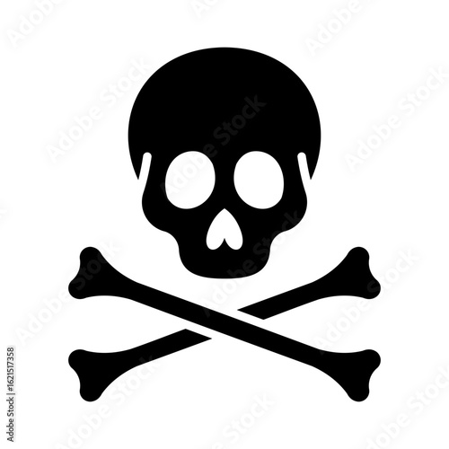 Danger Icon Vector Illustration Glyph Version