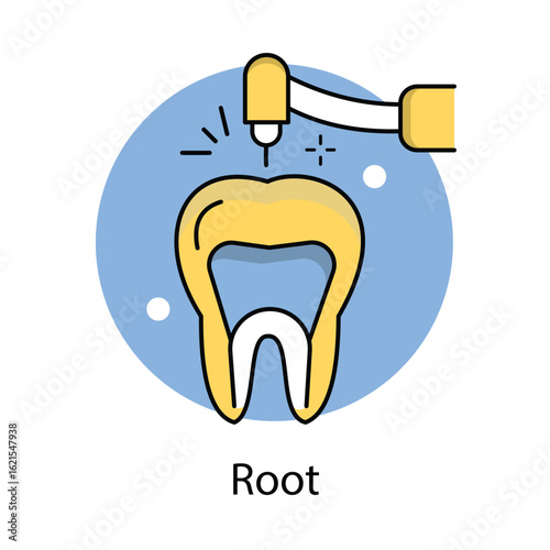 Root Icon. Vector Design