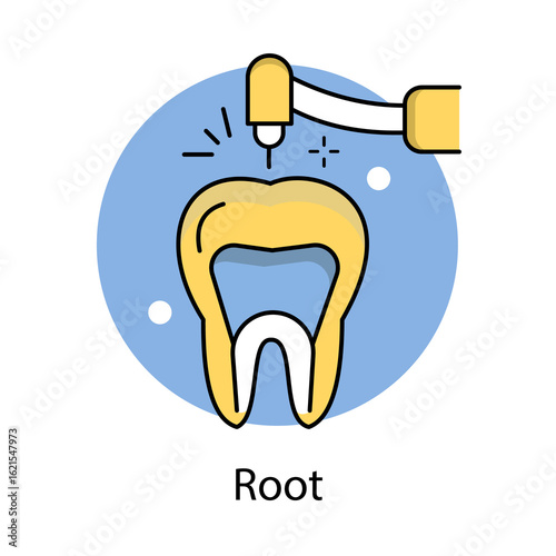 Root Icon. Vector Design