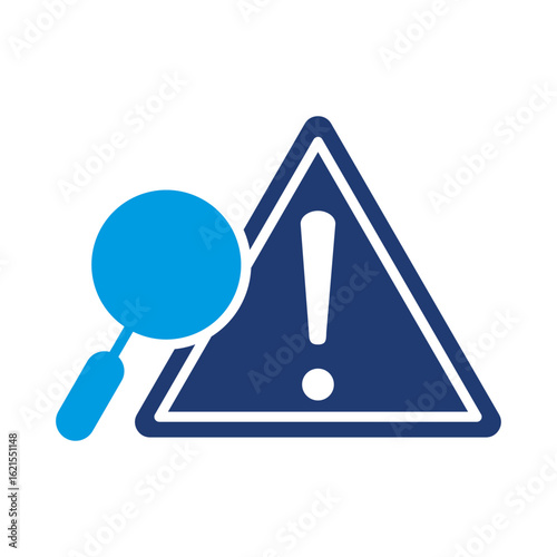 Incident Icon Vector Illustration Blue Version 