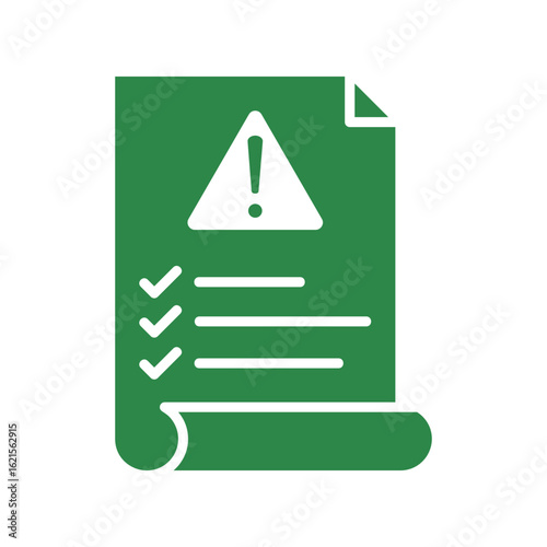 Contingency Icon Vector Illustration Green Version