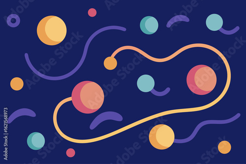 Flowing Lines and Floral Forms in Expressive Pattern