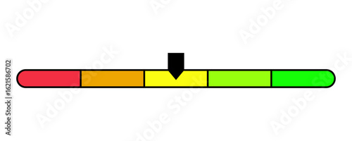 Excellent feedback rating icon. Customer satisfaction level meter. 