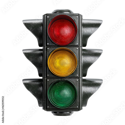 3d traffic light icon illustration  isolated on transparent background