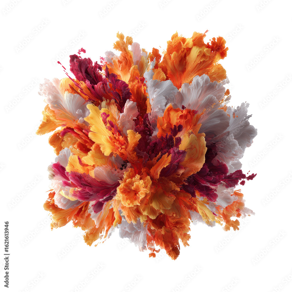 Naklejka premium Abstract explosion of swirling colors