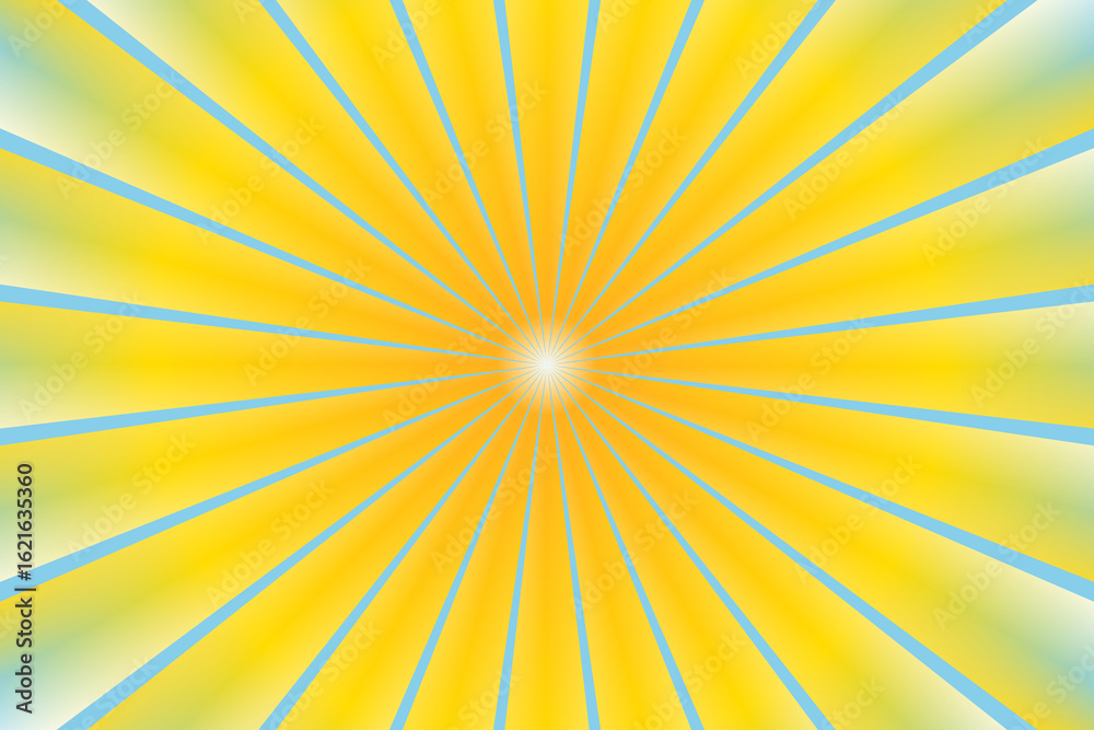Obraz premium Gradient Sunburst Explosion with Radiating Lines in Vibrant Colors