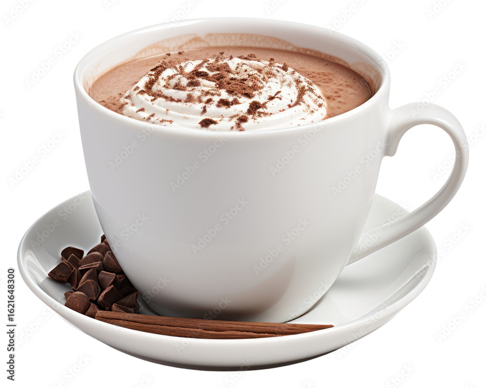 Naklejka premium PNG Hot chocolat chocolate dessert coffee.