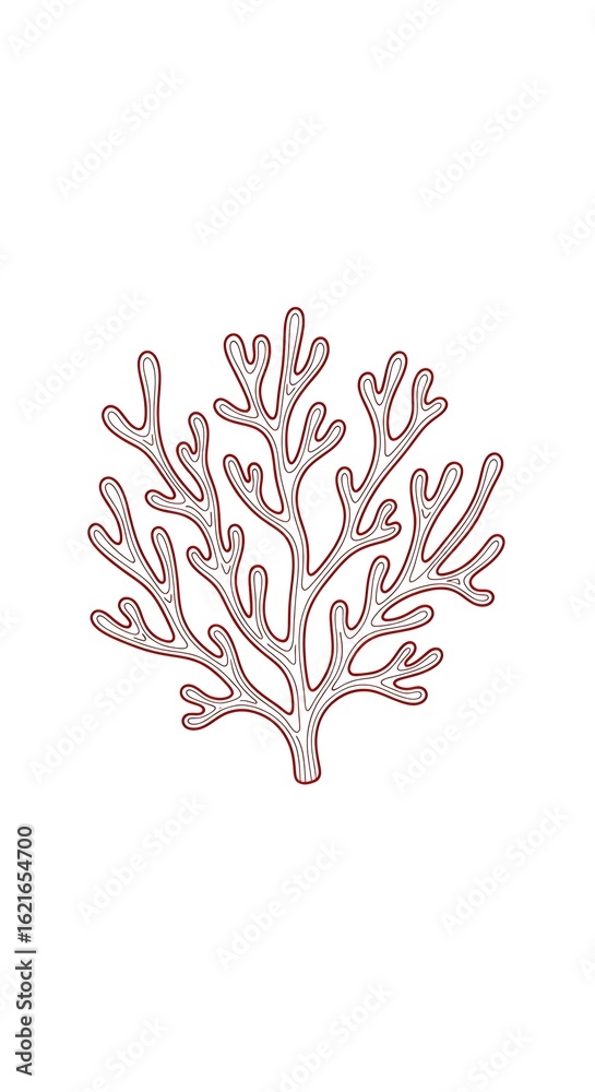 Fototapeta premium Intricate illustration of a coral. 