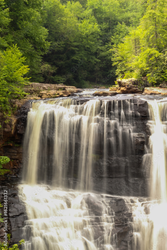 Fototapeta premium Long Exposure of Waterfall at Blackwater Falls, West Virginia
