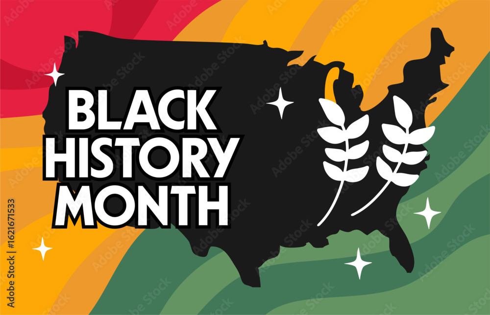 Obraz premium Happy Black History Month to everyone who celebrates
