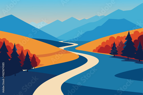 road to the mountains