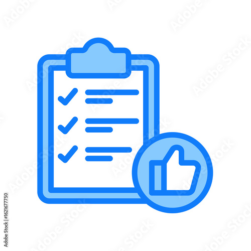 Acceptable blue icon 