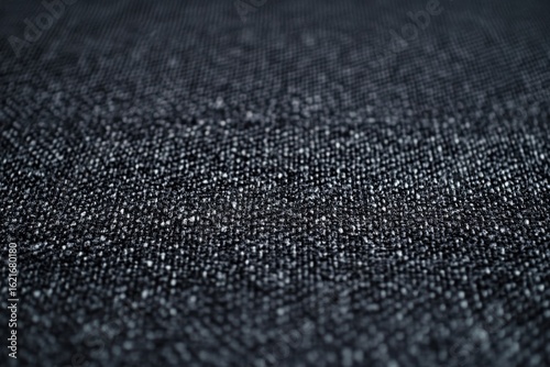 Close-up view of a dark fabric texture.