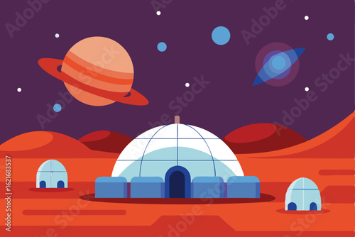 space station in space