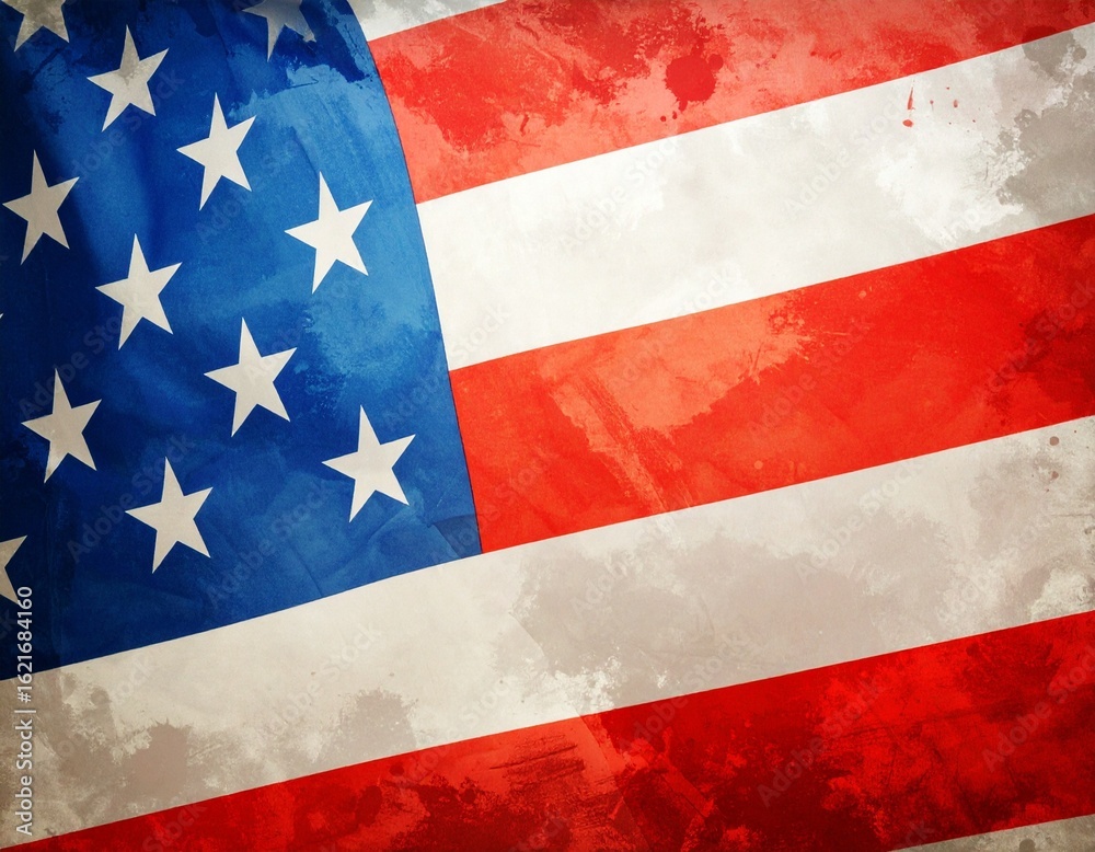 Fototapeta premium grunge american flag