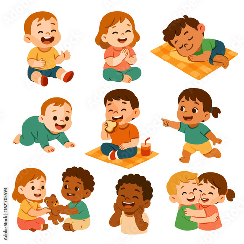 Joy cheerful happy picnic blanket smile icons delighted hug icon vector shared