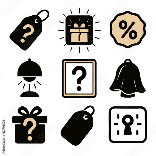 Frame veil glowing tag icons dim vector symbol icon sale mystery light