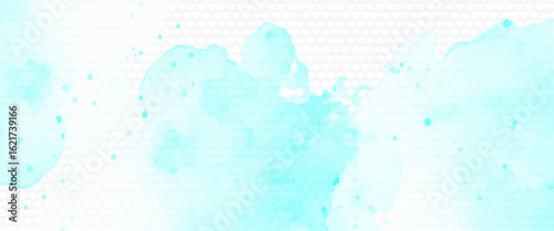 Abstract horizontal watercolor background. Hand drawn vector texture. Brush stroked painting pastel color watercolour