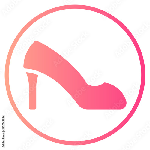 high heels gradient icon