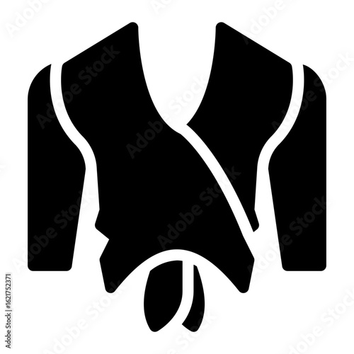 blouse glyph icon