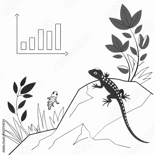 lizard, animal, reptile, isolated, white, nature, wildlife, gecko, tail, green, wild, iguana, amphibian, 