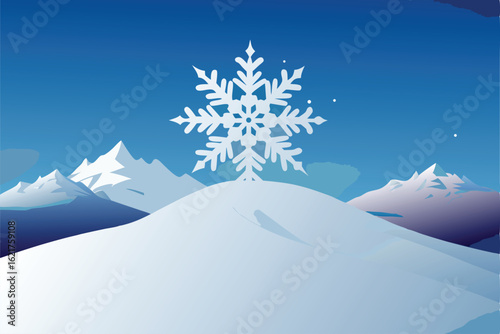 macro view of intricate snowflakes on a natural sn (1).eps