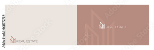 logo, symbol for real estate and business card