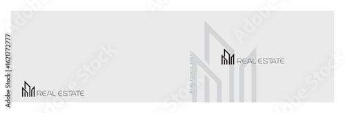 logo, symbol for real estate and business card