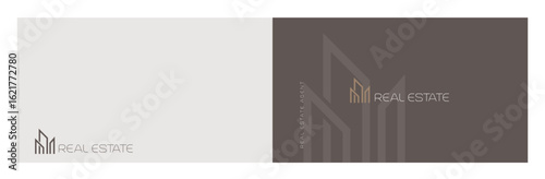 logo, symbol for real estate and business card