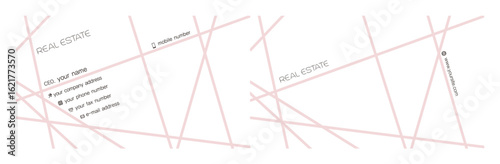 logo, symbol for real estate and business card