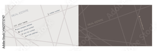 logo, symbol for real estate and business card