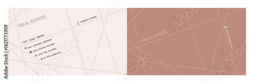logo, symbol for real estate and business card