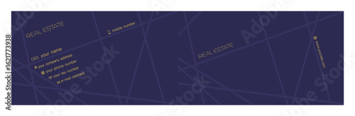 logo, symbol for real estate and business card