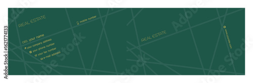 logo, symbol for real estate and business card