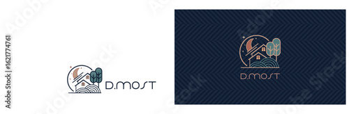 logo, symbol for real estate and business card