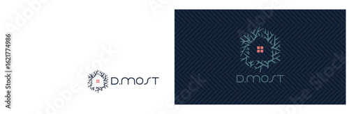 logo, symbol for real estate and business card