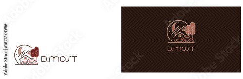 logo, symbol for real estate and business card