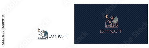 logo, symbol for real estate and business card