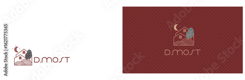 logo, symbol for real estate and business card