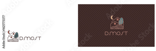 logo, symbol for real estate and business card