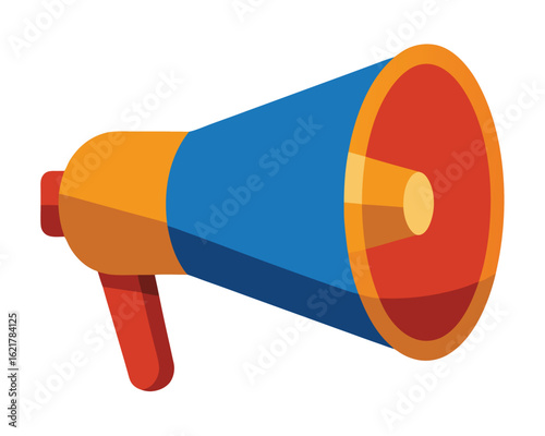 A colorful megaphone is ready to amplify your message Ai Generated